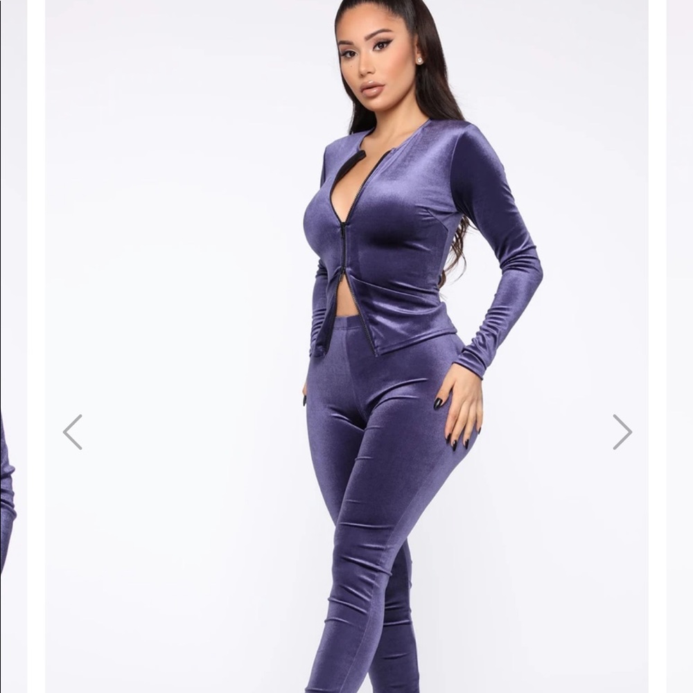 Fashion Nova Good Sport Velvet Set